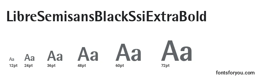 LibreSemisansBlackSsiExtraBold Font Sizes