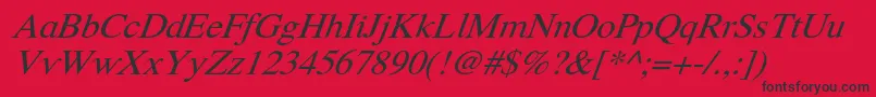 Happytime Font – Black Fonts on Red Background