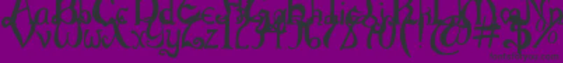 ThrorianCommonface Font – Black Fonts on Purple Background