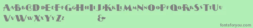 Sissynec Font – Gray Fonts on Green Background