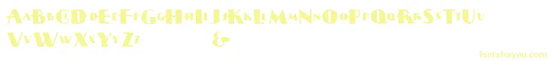 Sissynec Font – Yellow Fonts on White Background