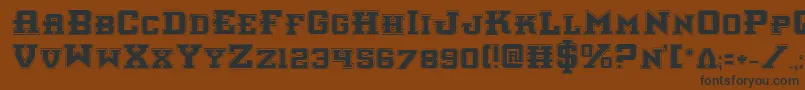InterceptorPro Font – Black Fonts on Brown Background