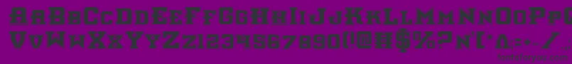 InterceptorPro Font – Black Fonts on Purple Background