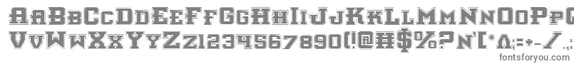 InterceptorPro-fontti – harmaat kirjasimet valkoisella taustalla