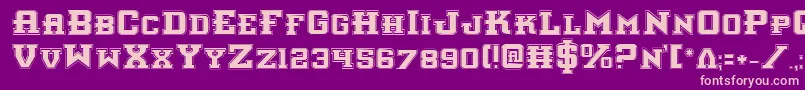 InterceptorPro Font – Pink Fonts on Purple Background