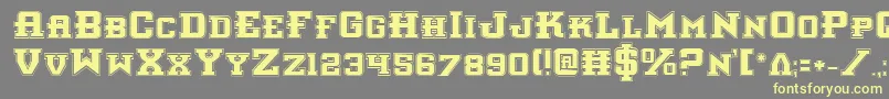 フォントInterceptorPro – 黄色のフォント、灰色の背景