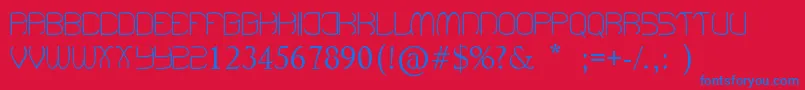 BeenHangingAround Font – Blue Fonts on Red Background
