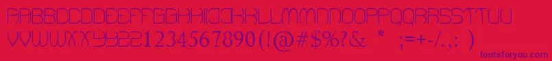 BeenHangingAround Font – Purple Fonts on Red Background