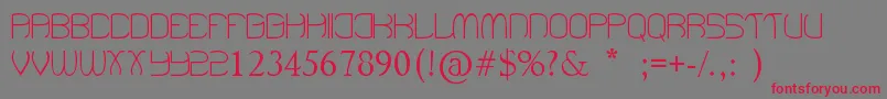 BeenHangingAround Font – Red Fonts on Gray Background
