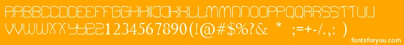 BeenHangingAround Font – White Fonts on Orange Background
