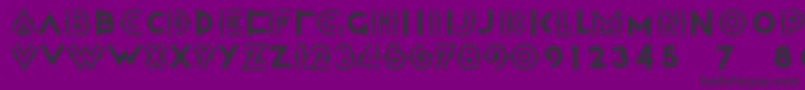 Police Halcyondaysnf – polices noires sur fond violet