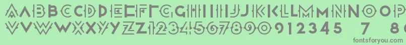 Halcyondaysnf Font – Gray Fonts on Green Background