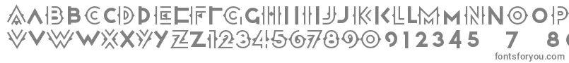 フォントHalcyondaysnf – 白い背景に灰色の文字