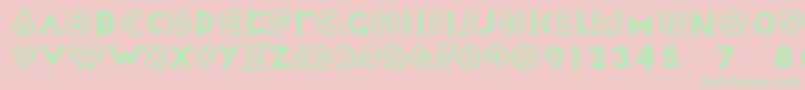 Halcyondaysnf Font – Green Fonts on Pink Background