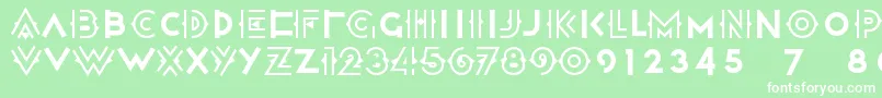 Halcyondaysnf Font – White Fonts on Green Background