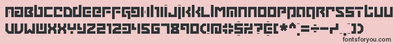 GrappleBrk Font – Black Fonts on Pink Background