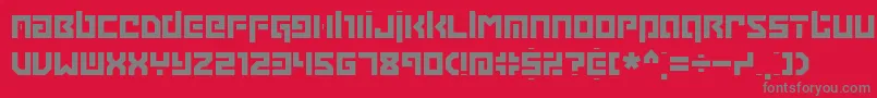 GrappleBrk-Schriftart – Graue Schriften auf rotem Hintergrund