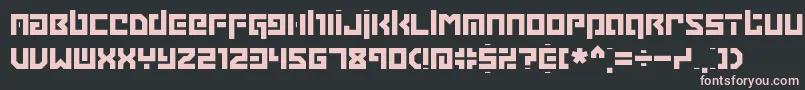 GrappleBrk Font – Pink Fonts on Black Background