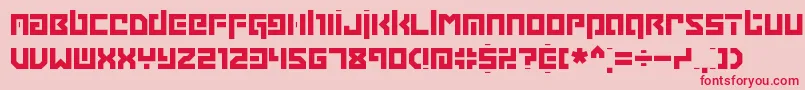 GrappleBrk Font – Red Fonts on Pink Background