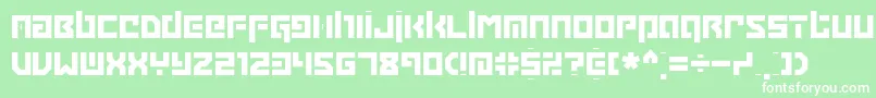 GrappleBrk Font – White Fonts on Green Background