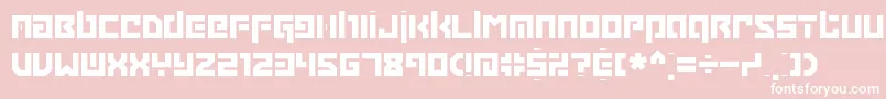 GrappleBrk Font – White Fonts on Pink Background