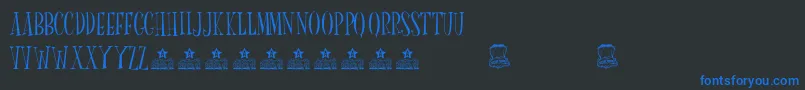 MrFinkPersonalUse Font – Blue Fonts on Black Background