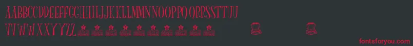 MrFinkPersonalUse Font – Red Fonts on Black Background