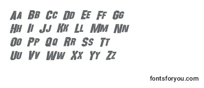 WreckersItalic Font