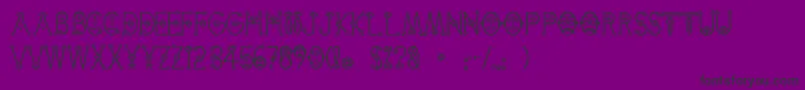 CemiTaino-fontti – mustat fontit violetilla taustalla