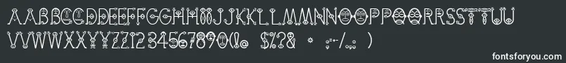 CemiTaino Font – White Fonts on Black Background