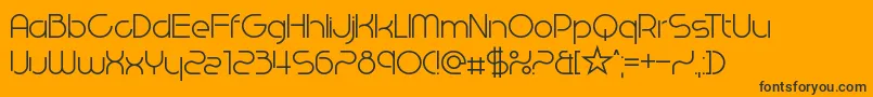 WestEndKnights Font – Black Fonts on Orange Background