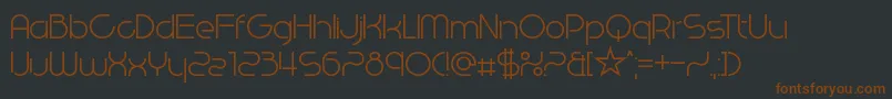 WestEndKnights Font – Brown Fonts on Black Background