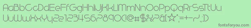 WestEndKnights Font – Gray Fonts on Green Background