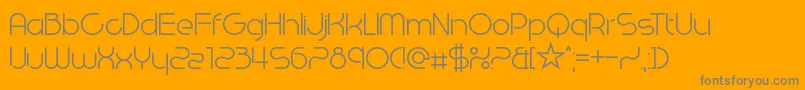 WestEndKnights Font – Gray Fonts on Orange Background