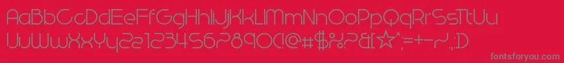 WestEndKnights Font – Gray Fonts on Red Background