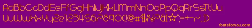 WestEndKnights Font – Orange Fonts on Purple Background