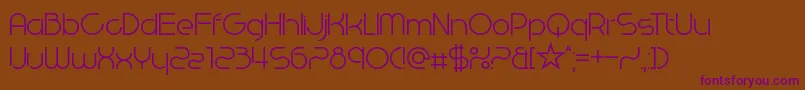 WestEndKnights Font – Purple Fonts on Brown Background