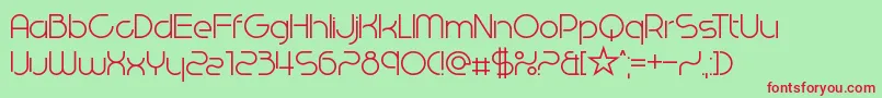 WestEndKnights Font – Red Fonts on Green Background