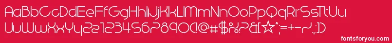 WestEndKnights Font – White Fonts on Red Background