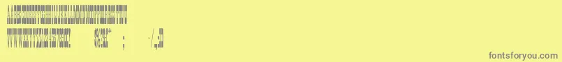 ThinLetter Font – Gray Fonts on Yellow Background
