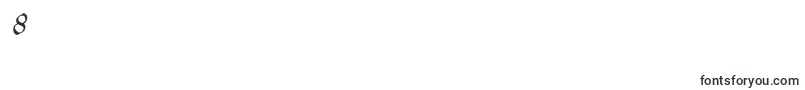 フォントOldaniaadfstdItalic – フォント数字8
