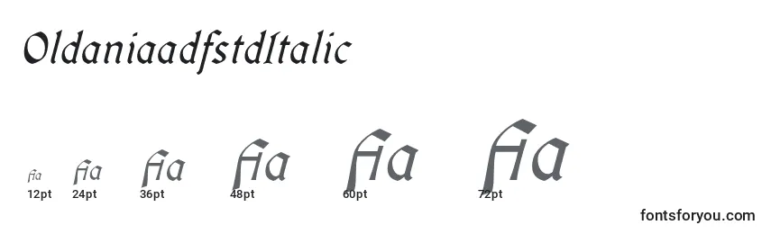 OldaniaadfstdItalic-fontin koot