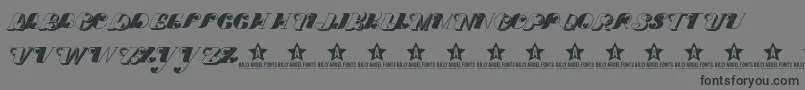 DoveloveTrial Font – Black Fonts on Gray Background