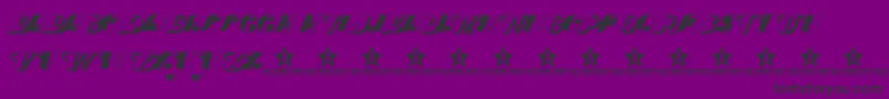 DoveloveTrial Font – Black Fonts on Purple Background