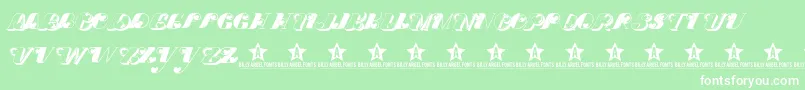 フォントDoveloveTrial – 緑の背景に白い文字