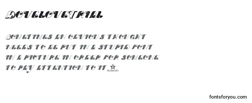 Review of the DoveloveTrial Font
