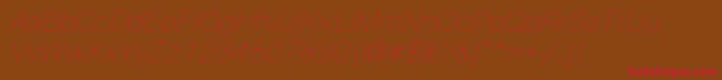 PartridgeoblTh Font – Red Fonts on Brown Background