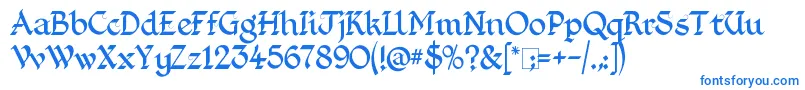 KingthingsFoundation Font – Blue Fonts on White Background