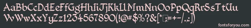 KingthingsFoundation Font – Pink Fonts on Black Background