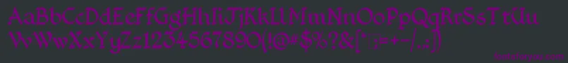 KingthingsFoundation Font – Purple Fonts on Black Background